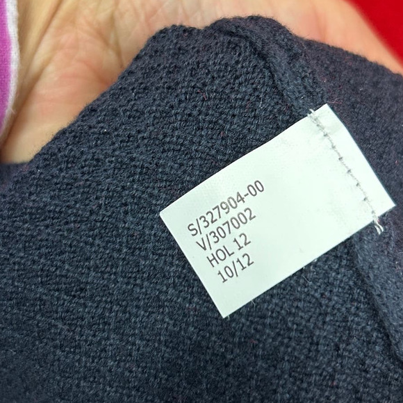 Banana Republic Color Colorblock Red Black Sweater Dress Size Medium New - Picture 6 of 6